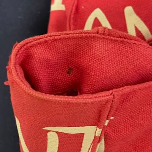 "Atlanta" Souvenir Mini Zip Travel Tote Bag Pink White Blue by Robin Ruth 9.5" - Picture 7 of 8